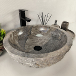 Раковина из мрамора Erozy Grey EM-64528 46*46*15 0186