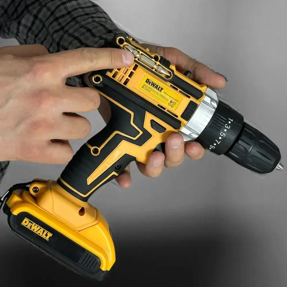 Шуруповерт аккумуляторный / 2 АКБ / шуруповерт DeWalt 24v