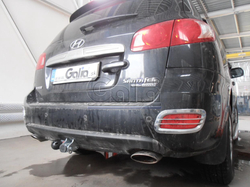 Фаркоп оцинкованный Galia H069C для Hyundai Santa Fe 2006-2012, Kia Sorento 2009-2012(паспорт и сертификат в комплекте)(без электрики)