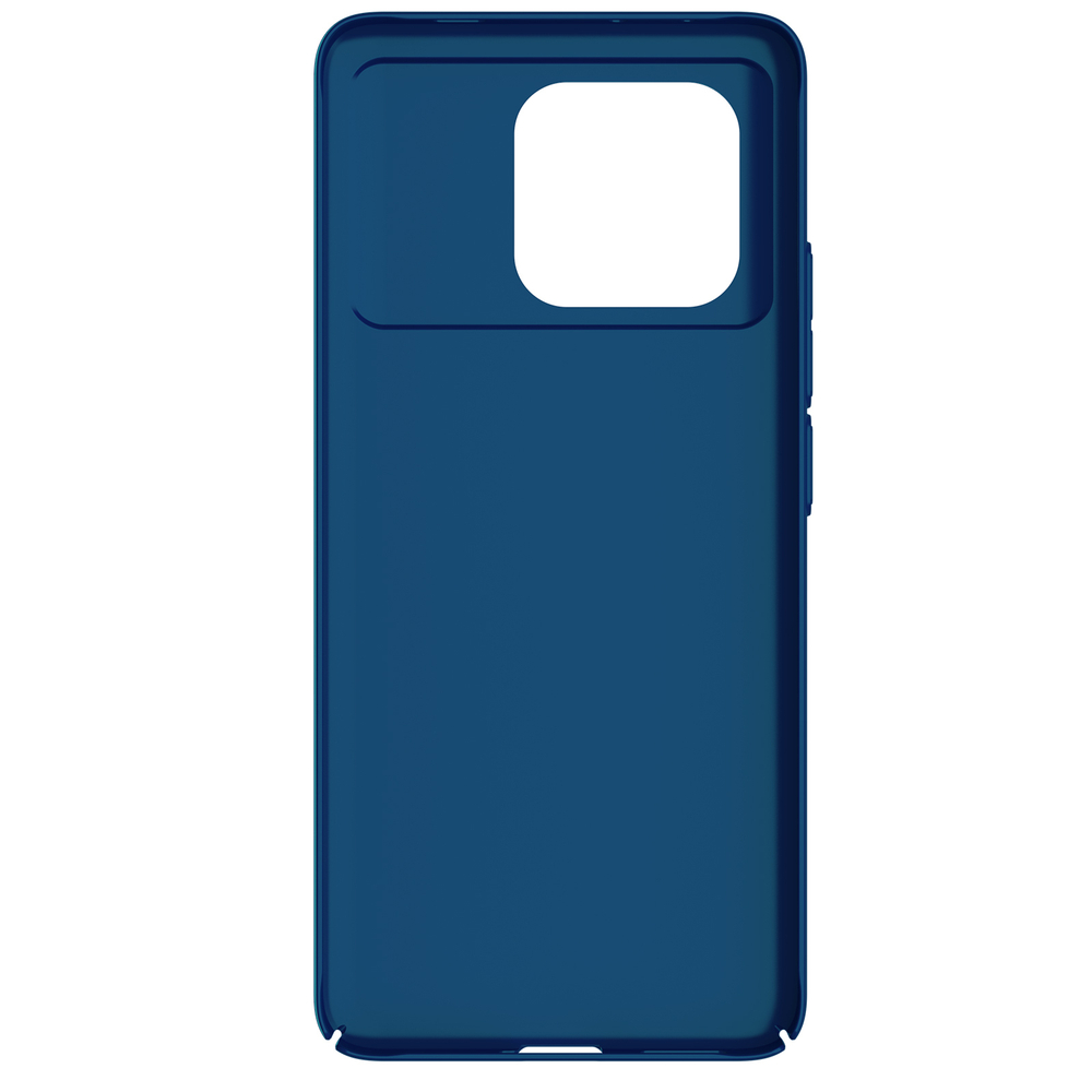 Тонкий чехол синего цвета (Peacock Blue) от Nillkin для смартфона Xiaomi Poco X6 Pro 5G и Redmi K70E, серия Super Frosted Shield
