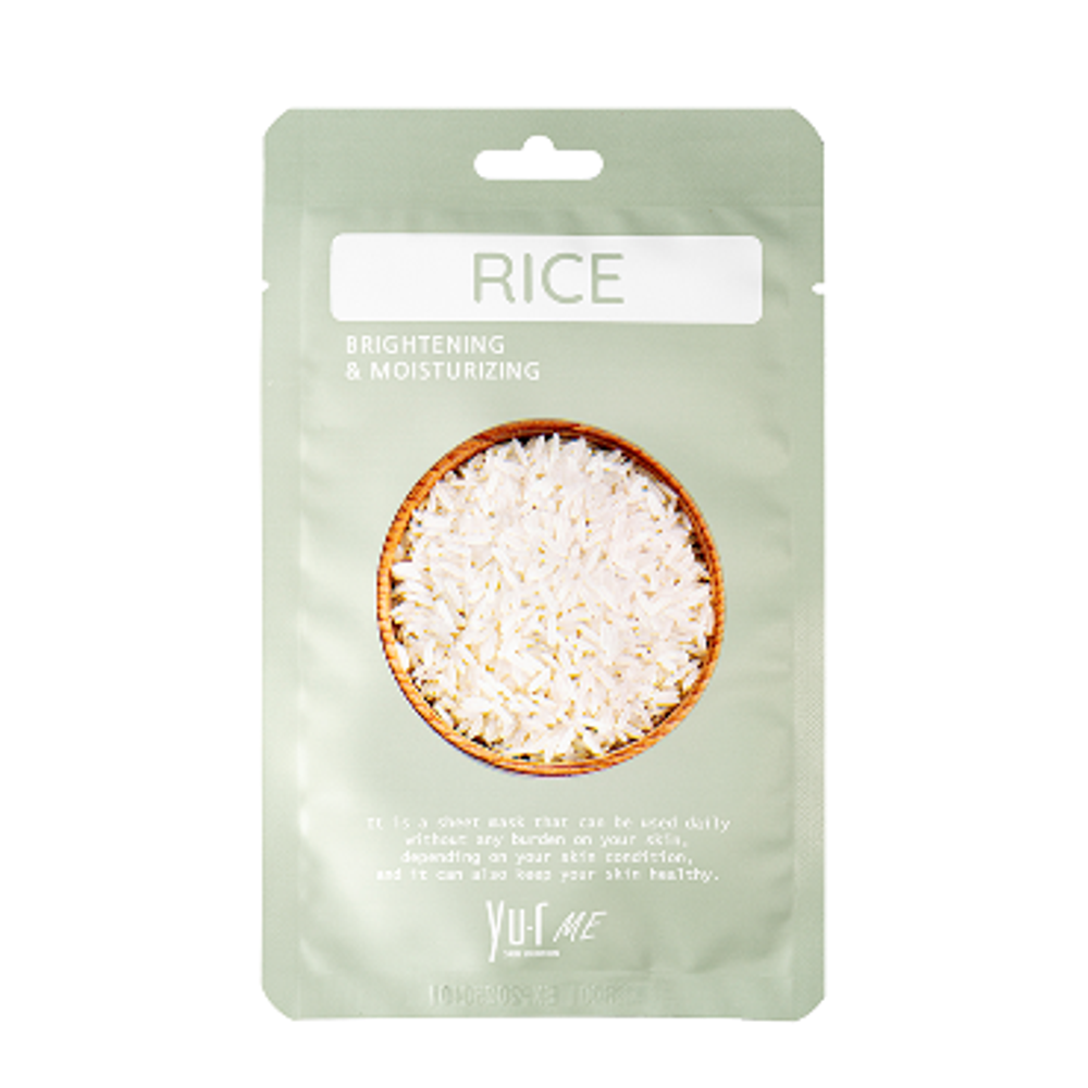 YU.R ME Тканевая маска для лица с экстрактом риса | Yu.r Me Rice Sheet Mask