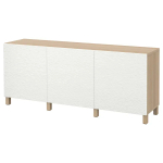 Комбинация для хранения - BESTÅ/ BESTА IKEA/ БЕСТА/БЕСТО ИКЕА, 180х74 см, белый/бежевый