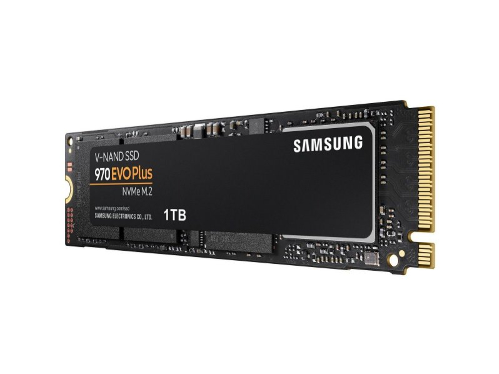 SSD накопитель Samsung 970 EVO Plus 1ТБ, M.2 2280, PCIe 3.0 x4, NVMe [MZ-V7S1T0B/AM]