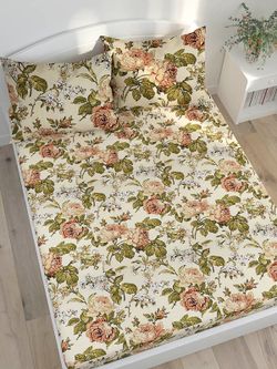 Постельное белье Anna Maria "Прохоровская роза" евро   наволочки 50х70 2шт Простынь на резинке 180х200 см  Пододеяльник 200х215 см