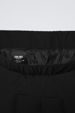 ZARA ВЕТРОЗАЩИТНЫЕ И ВОДООТТАЛКИВАЮЩИЕ БРЮКИ, ЧЕРНЫЙ