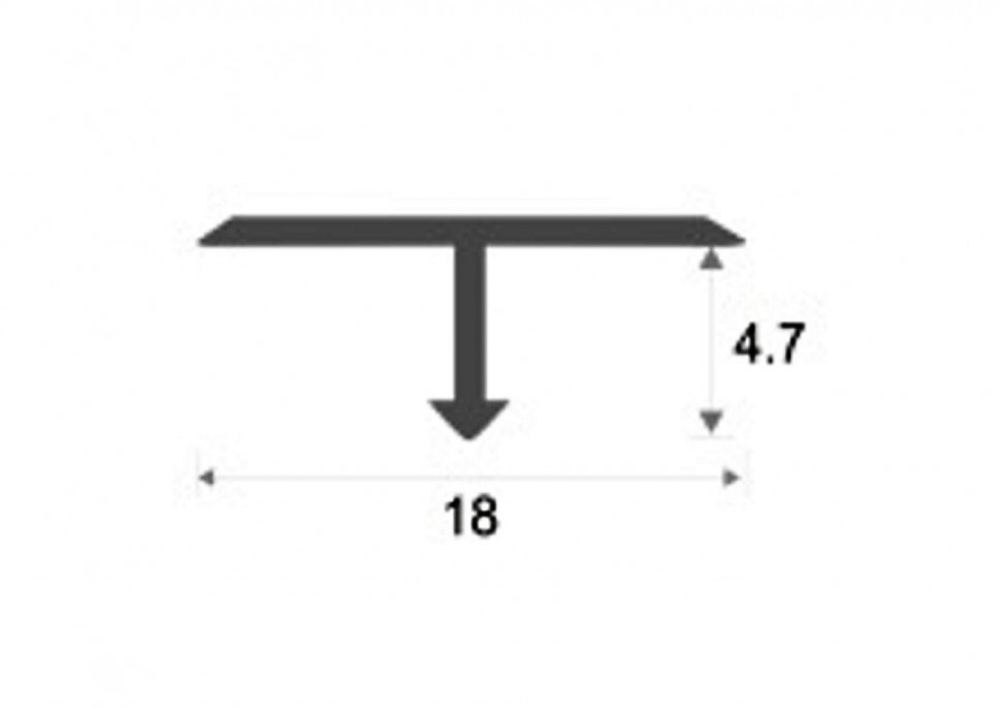 Алюминиевый профиль ПТ-18/5 2700 мм