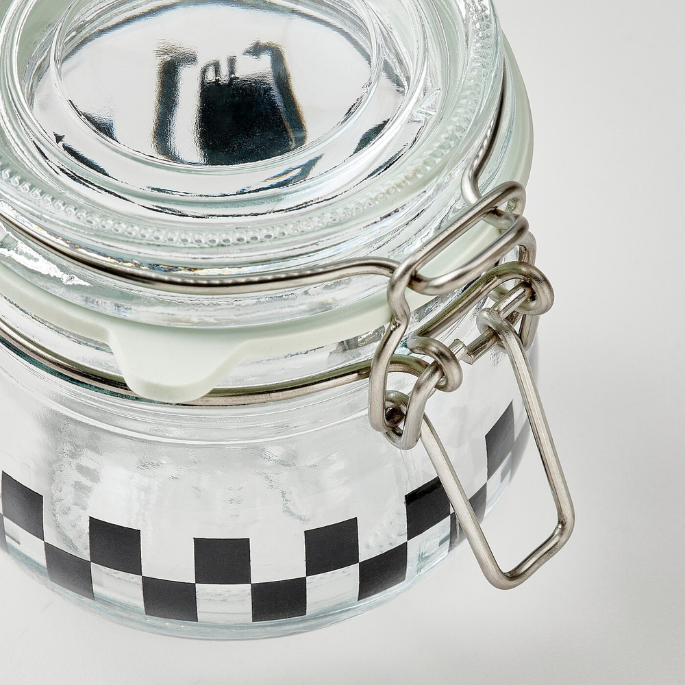 Набор банок для продуктов с крышкой IKEA KORKEN (КОРКЕН), Стекло, 130 мл, 3 шт