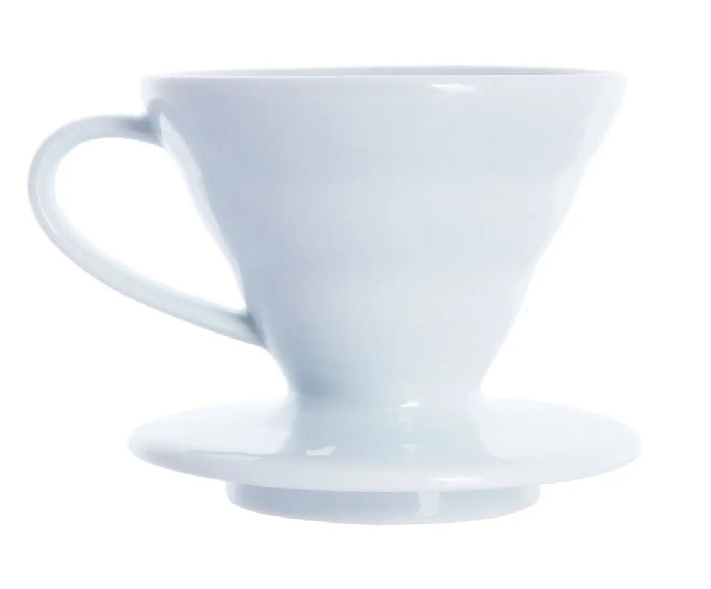 Воронка керамическая для приготовления кофе HARIO V60-01, белый