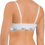 Бюстгальтер-топ без косточек с брендированной резинкой (Размер: M) (Цвет: черный)