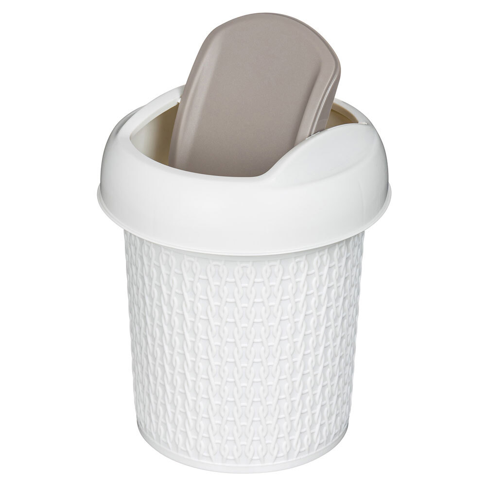 Контейнер для мусора 1л "Velvet" (светло-серый)