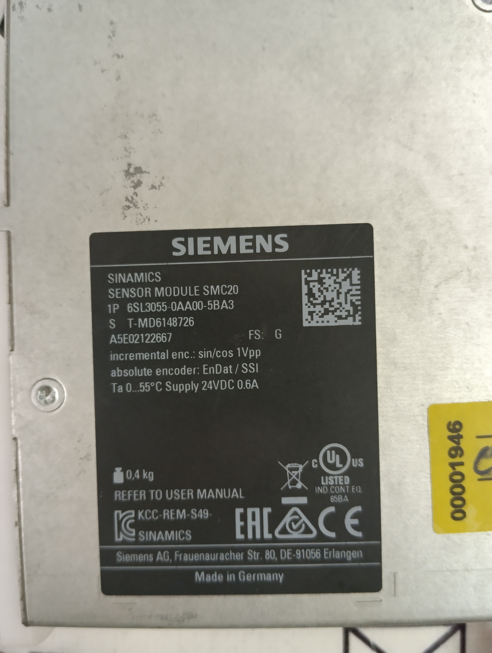 Siemens 6SL3055-0AA00-5BA3** б/у