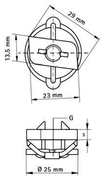Гайка быстрого монтажа Walraven BIS RapidRail М8 для профилей WM (арт. 6513108)