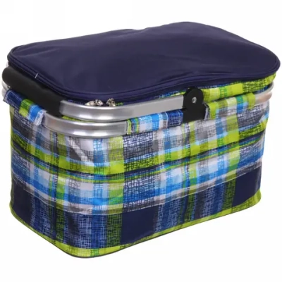 Термосумка-корзинка 25 л, 43*25*27 см, Sanne клетка