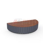 Лавка-тумба полукруглая STRIPES