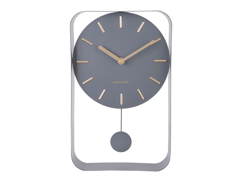 Часы настенные с маятником Present Time Karlsson Charm Small ka5796gy