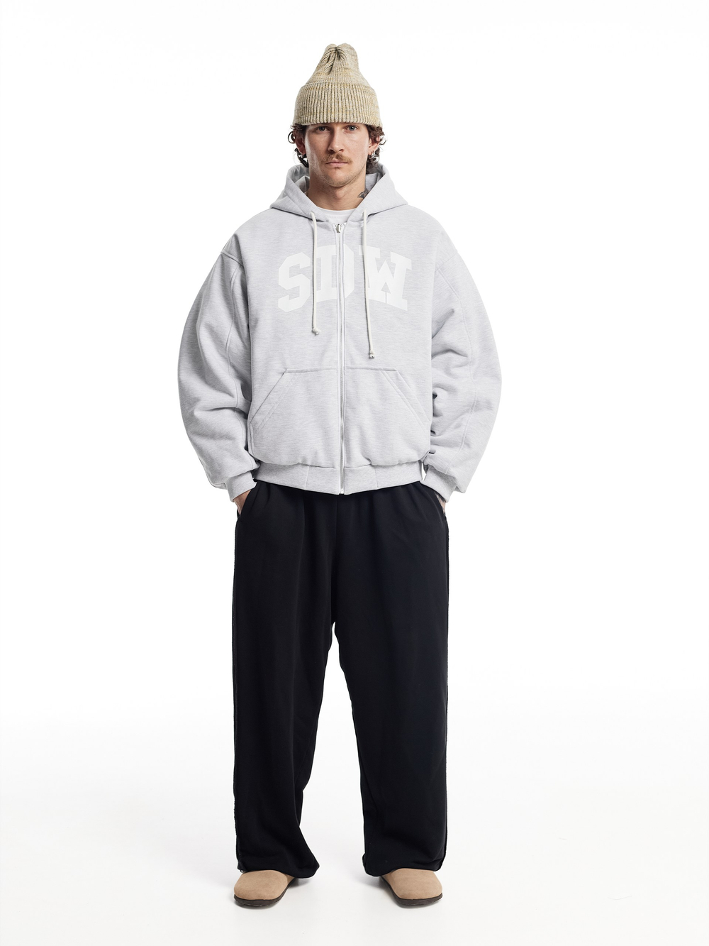 Двухсторонний Бомбер SDW в цвете серый меланж