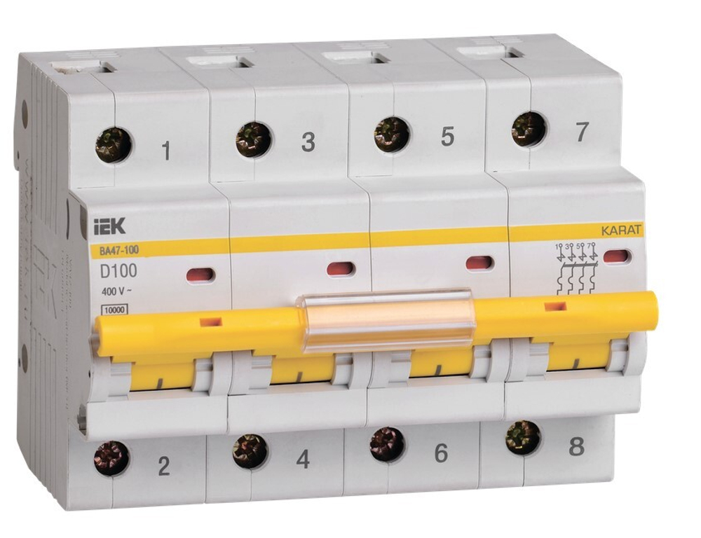 Автоматический выключатель  IEK MVA40-4-100-D