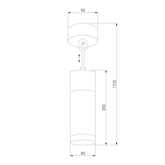 50135/1 LED / подвесной светильник хром/черный жемчуг