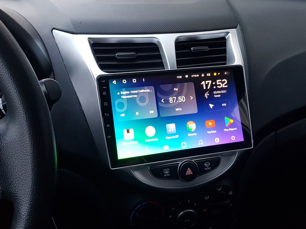 Магнитола для Hyundai Solaris 2010-2016 - Carmedia OL-9707 QLed, Android 13, TS20, CarPlay, SIM-слот