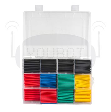 В коробке/ набор термоусадочных трубок 12 видов (530 шт)