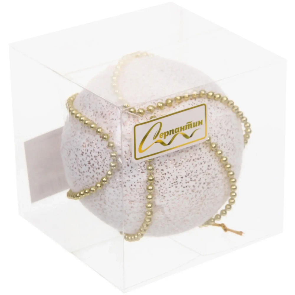 Новогодний шар «Жемчужная россыпь» 8 см, Золото