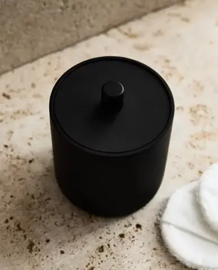 ZARA HOME ЁМКОСТЬ ДЛЯ ХРАНЕНИЯ ИЗ СМОЛЫ, ЧЕРНЫЙ