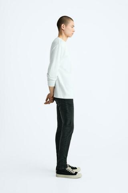 ZARA ДЖИНСЫ SKINNY FIT, УГОЛЬНЫЙ