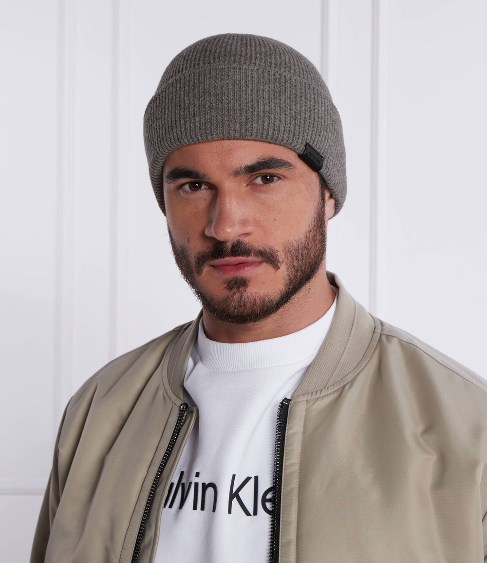 Хлопковая шапка Calvin Klein - серый(K50K510978)