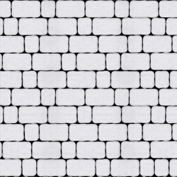 Тротуарная плитка Арена - Стоунмикс Белый, комплект из 2 видов плит