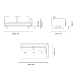2 местный прямой левый ENZA HOME DAKAR EH72410