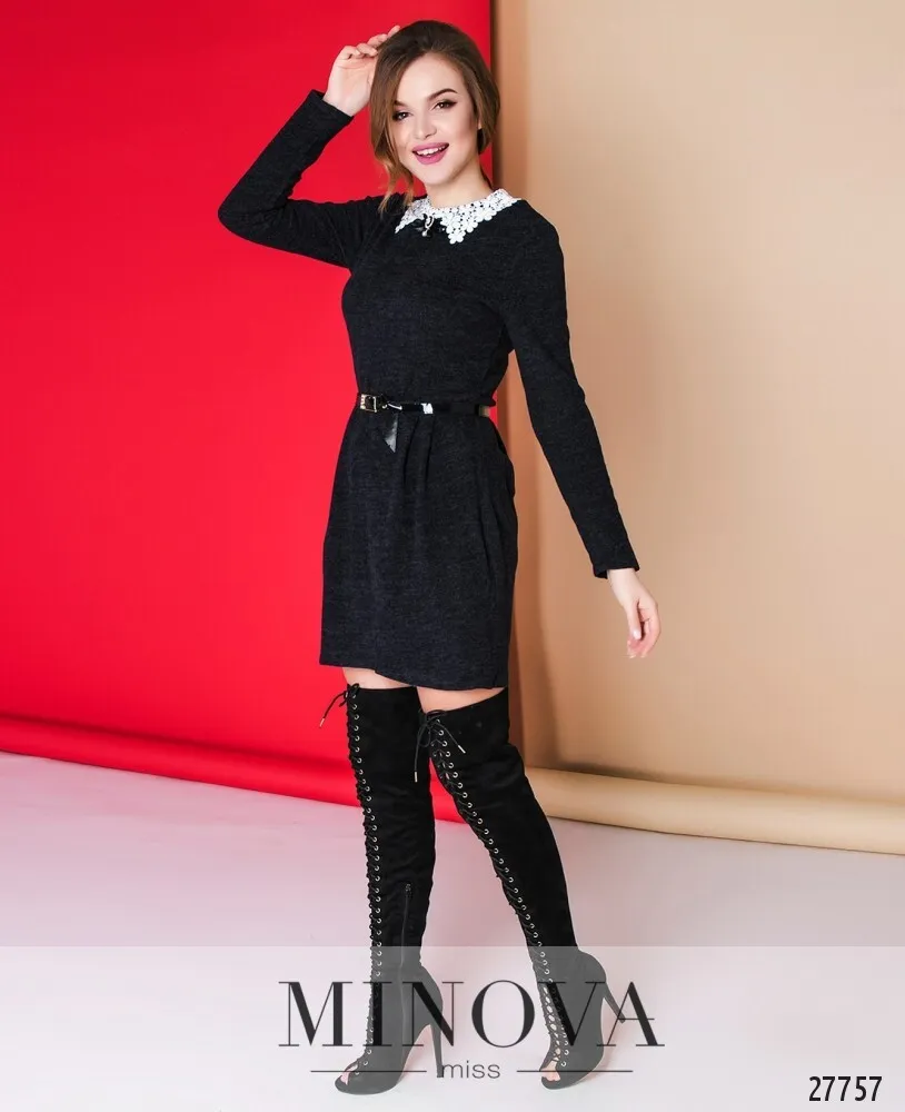 Платье 1001-синий Minova