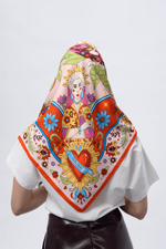 Платок «Матрёшки. Латинская Америка»
