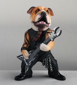 Veronese WS-1347 Статуэтка «Бульдог гитарист»