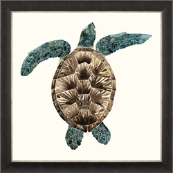 Постер MOSAIC TURTLEПостер 50х50 G&C Черный / Зеленый / Коричневый / Белый
