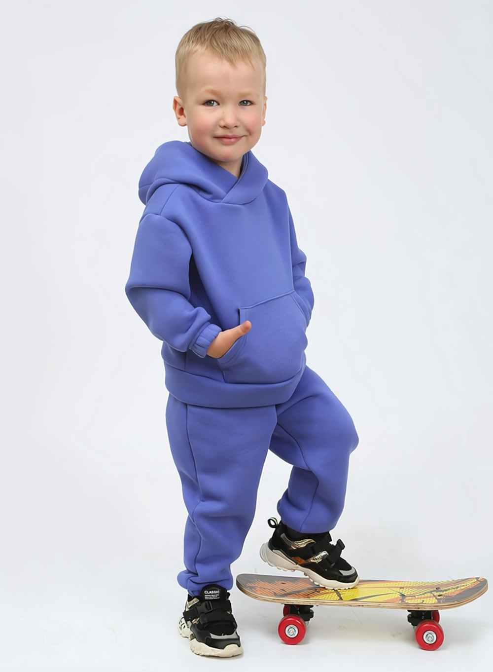 Костюм для мальчиков флис "Амулет-11" сизый, р.122 (Ивашка)