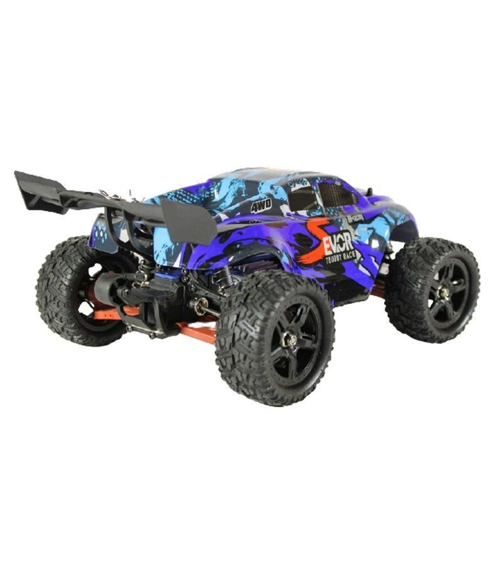 Радиоуправляемая трагги Remo Hobby S EVO-R Brushless UPGRADE V2.0 (синяя) 4WD 2.4G 1/16 RTR