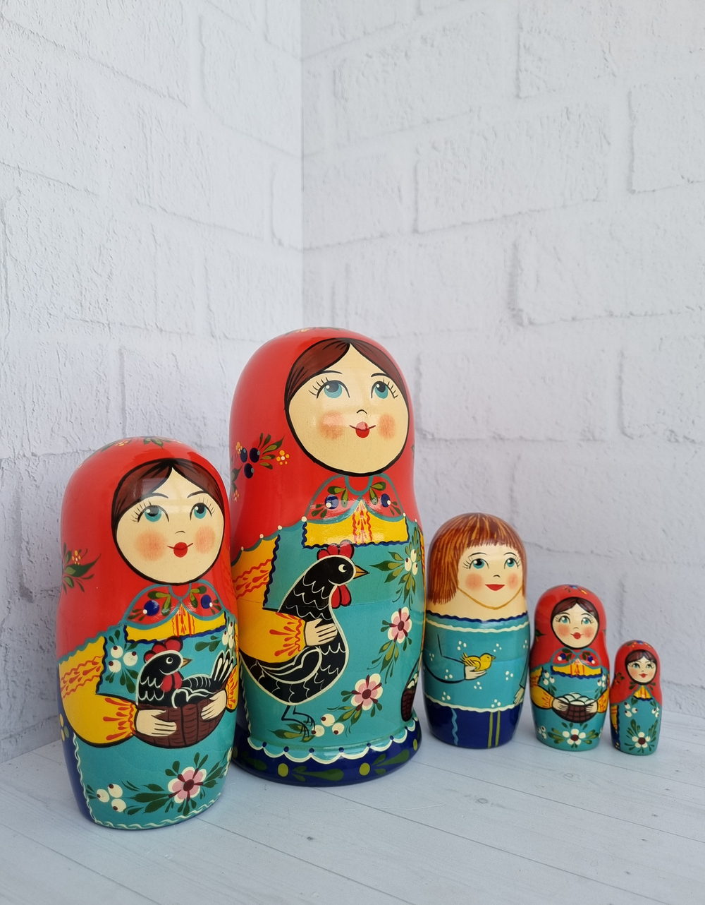 Матрешка "с курочкой" традиция 5мест