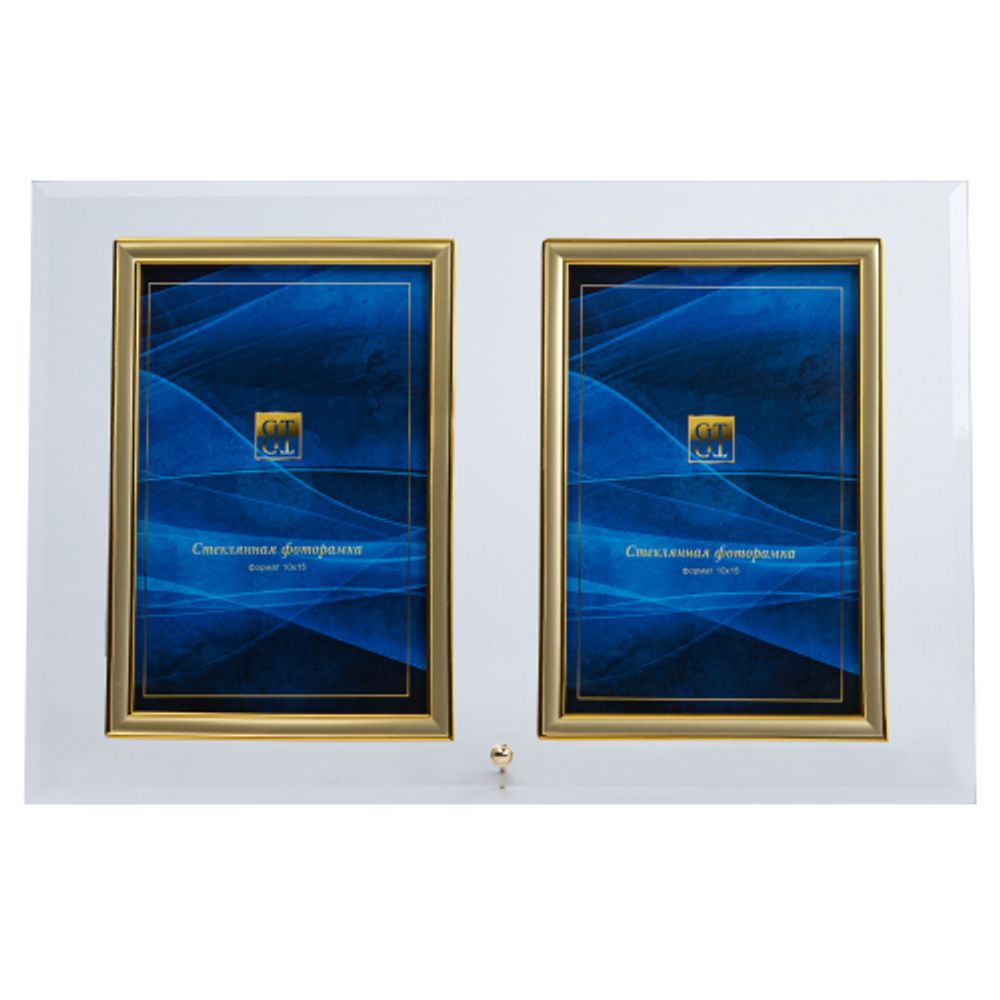 GT 224/-G вертикальная прямая двойная , золото 10х15