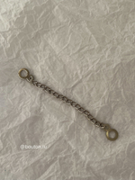 Вешалка петелька цепочка тонкая серебро