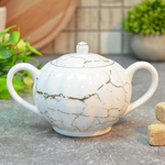 Сахарница 350мл "Золотой мрамор" (00111874)