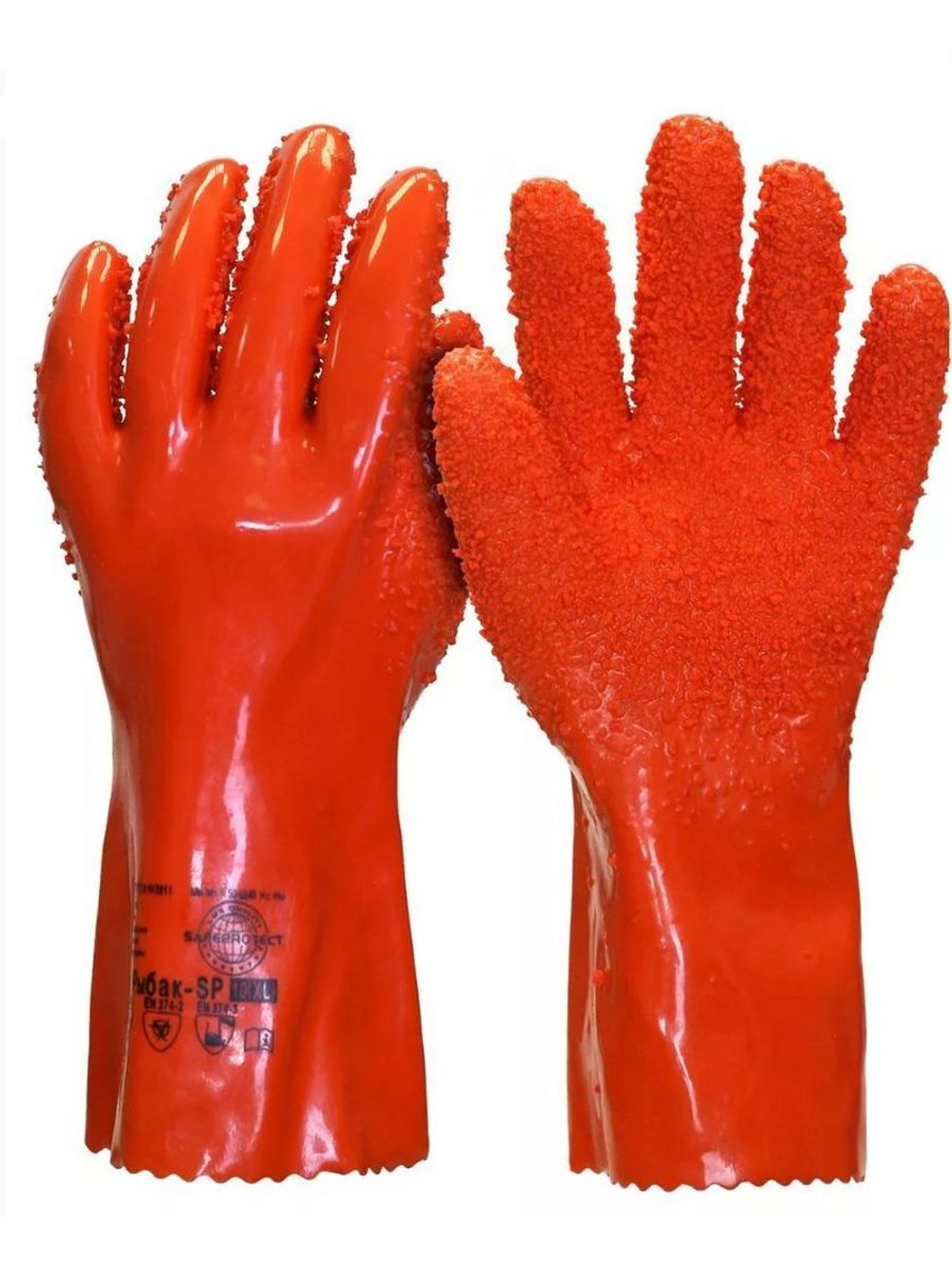 Перчатки рыболовные рыбообработчика РЫБАК 30 см, 12 пар XL