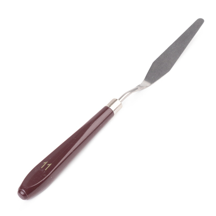 Лопатка (мастихин) кондитерская с пластиковой ручкой №11