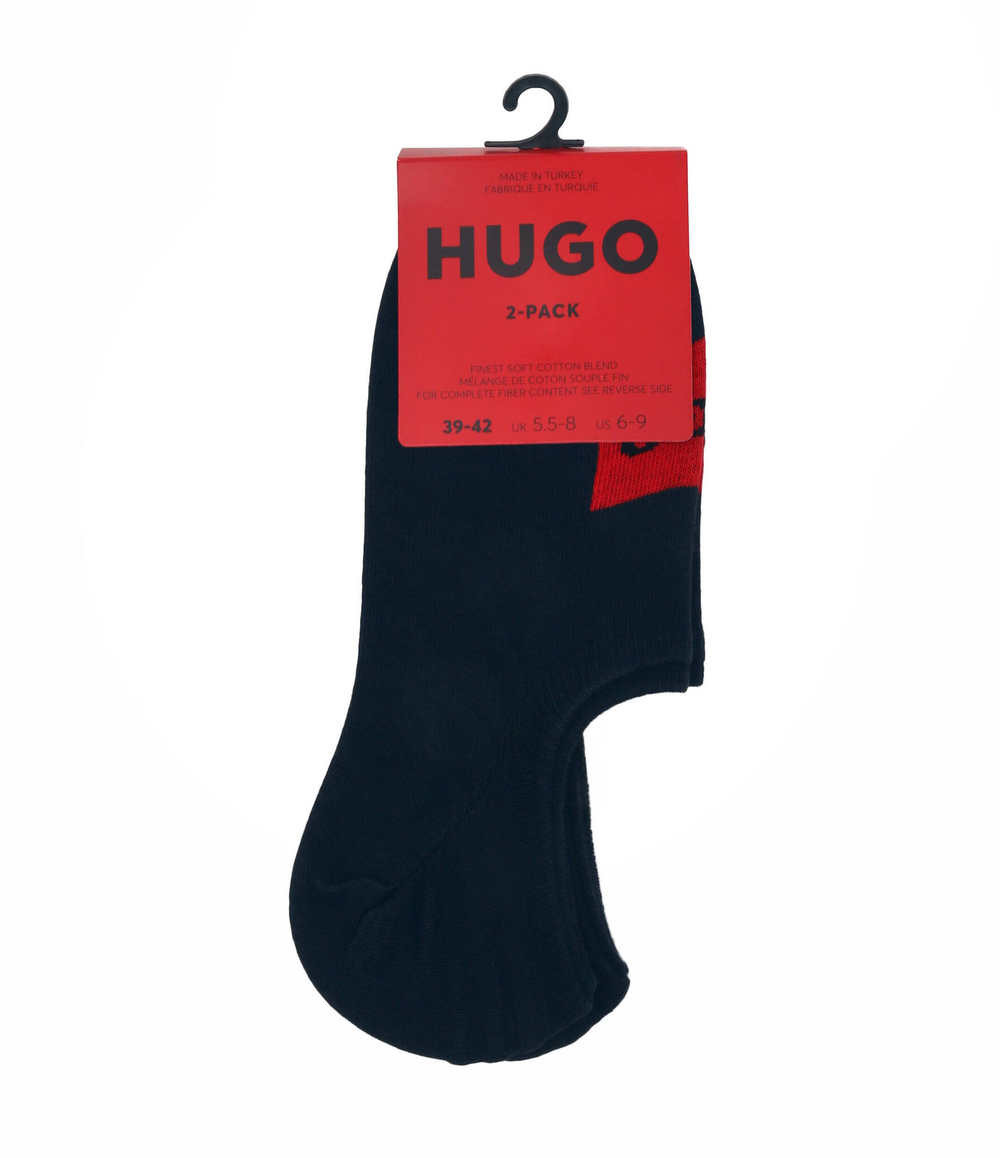Носки/носки-следы 2 пары k 2P LOWCUT LABEL COL Hugo Bodywear - темно-синий(50468117)