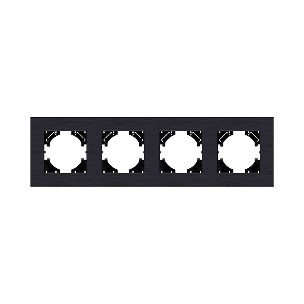 Рамка 4-постовая, черный Kollinger Reflex AL RA4BK