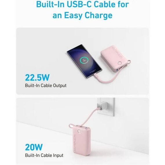 Внешний аккумулятор Anker 335 Nano Power Bank 20000 мАч 22.5 Вт (A1647H11) черный