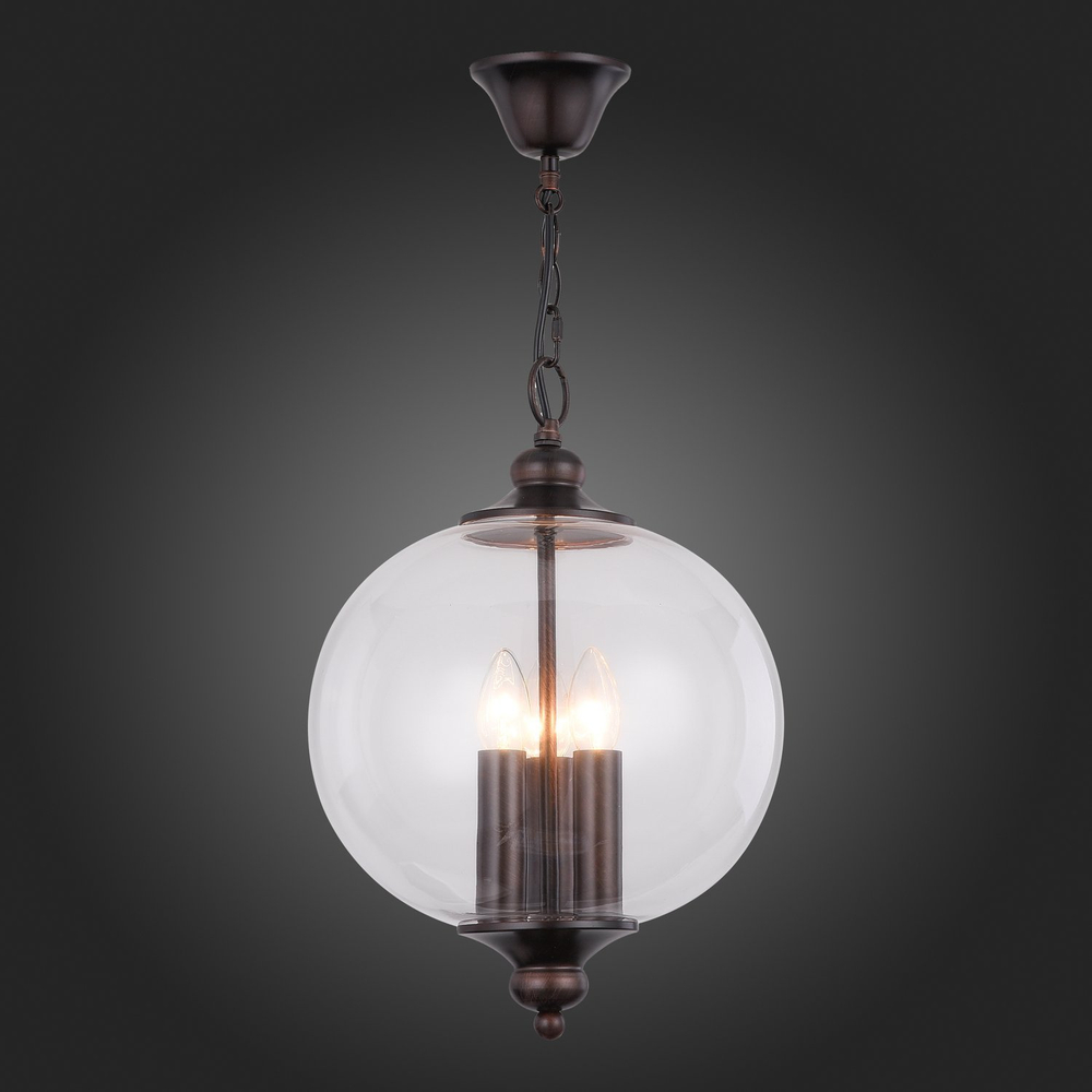 SL362.303.03 Светильник подвесной ST-Luce Черный/Прозрачный E14 3*60W
