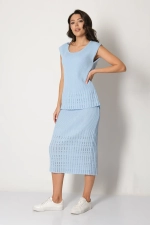 Юбка И 017/голубой