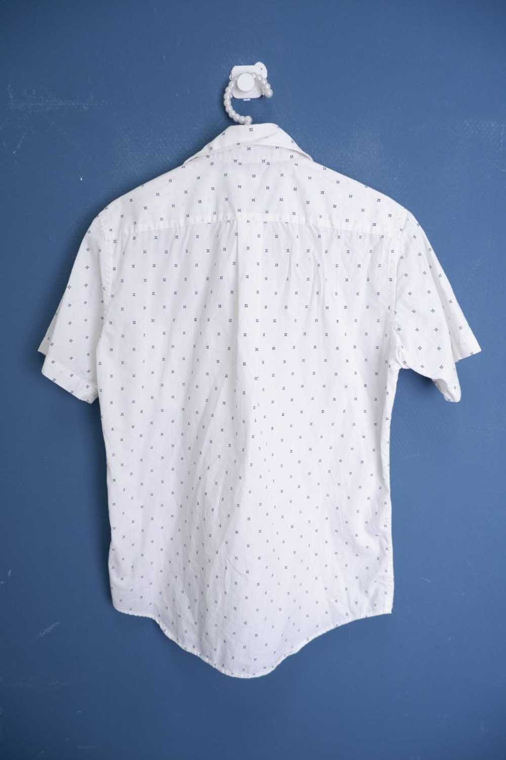 Рубашка Uniqlo с принтом 46 размер