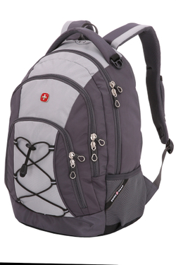 Вместительный качественный с гарантией швейцарский городской серый рюкзак 33х19х45 см (28 л) из полиэстера 600D SWISSGEAR SA11864415