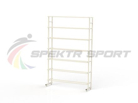 Стеллаж для мячей мобильный односторонний 42